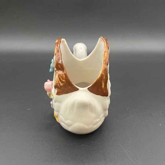 Vintage Swan Toothpick holder Hand‎ Painted Ceramic Porcelain - Picture 4 of 6